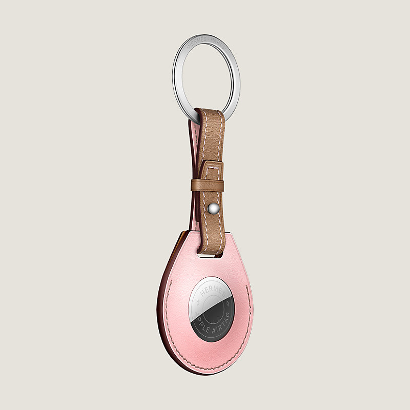 Apple AirTag Hermès bicolor key ring | Hermès Canada